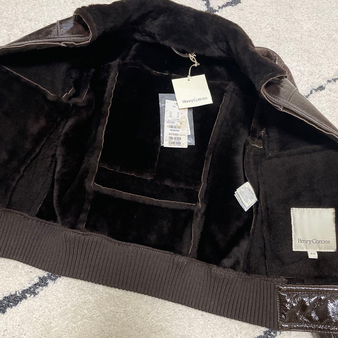 本日のみお値下げ激安！♡新品未使用⭐︎Henry Cotton's羊皮