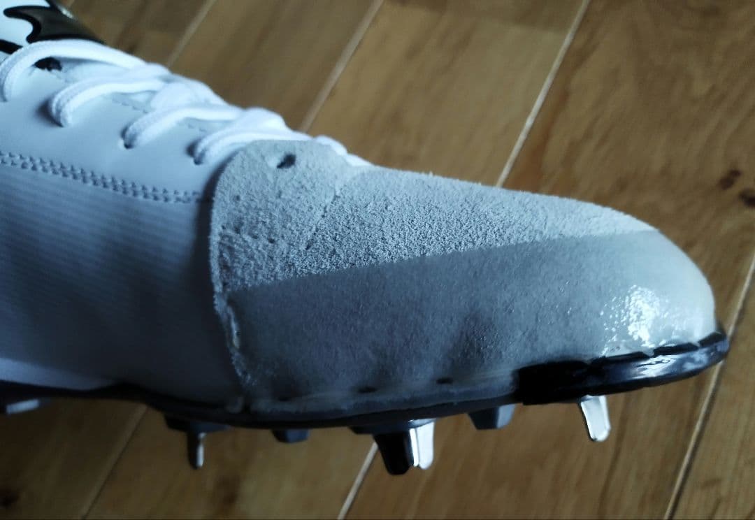 SSK エスエスケイ 金属スパイク White 27cm 縫いP加工 左投げ用