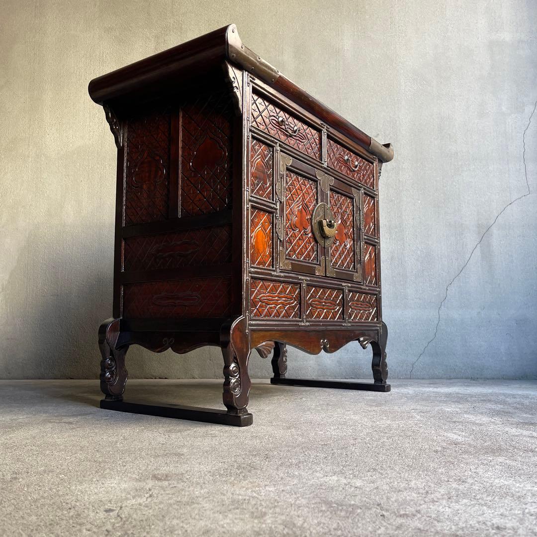 李朝家具　バンダジ　朝鮮家具　オールドヴィンテージ