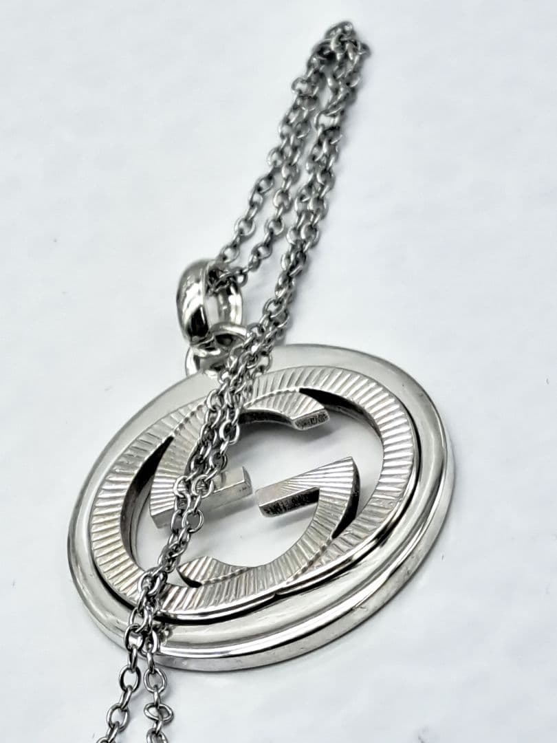 GUCCI インターロッキングGG ギョーシェSV925