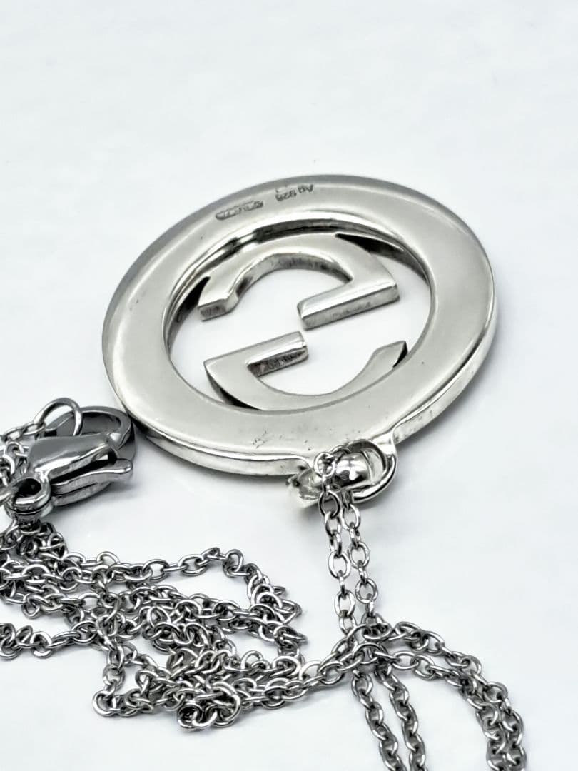 GUCCI インターロッキングGG ギョーシェSV925