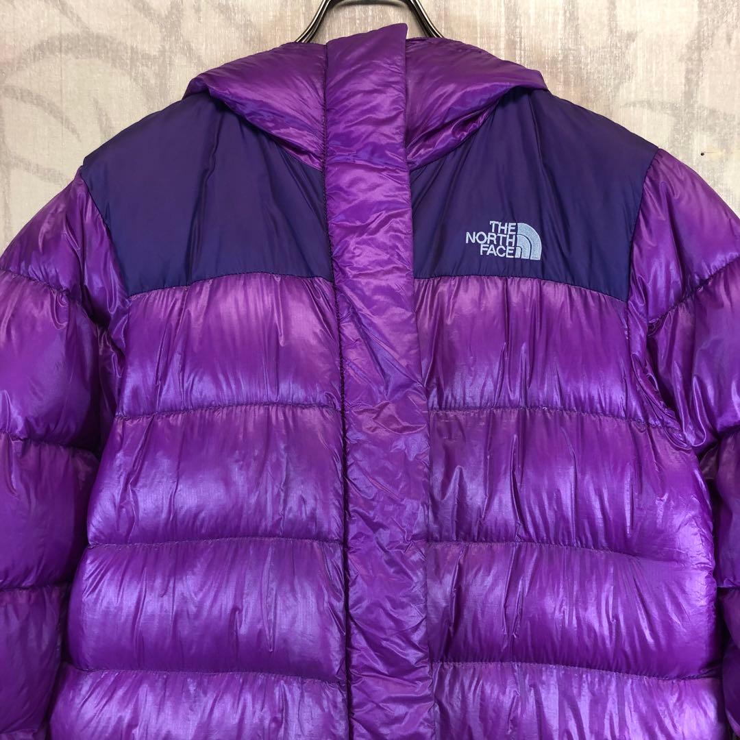 ザ　ノースフェイス　ヌプシ　ロングダウンジャケット　パープル