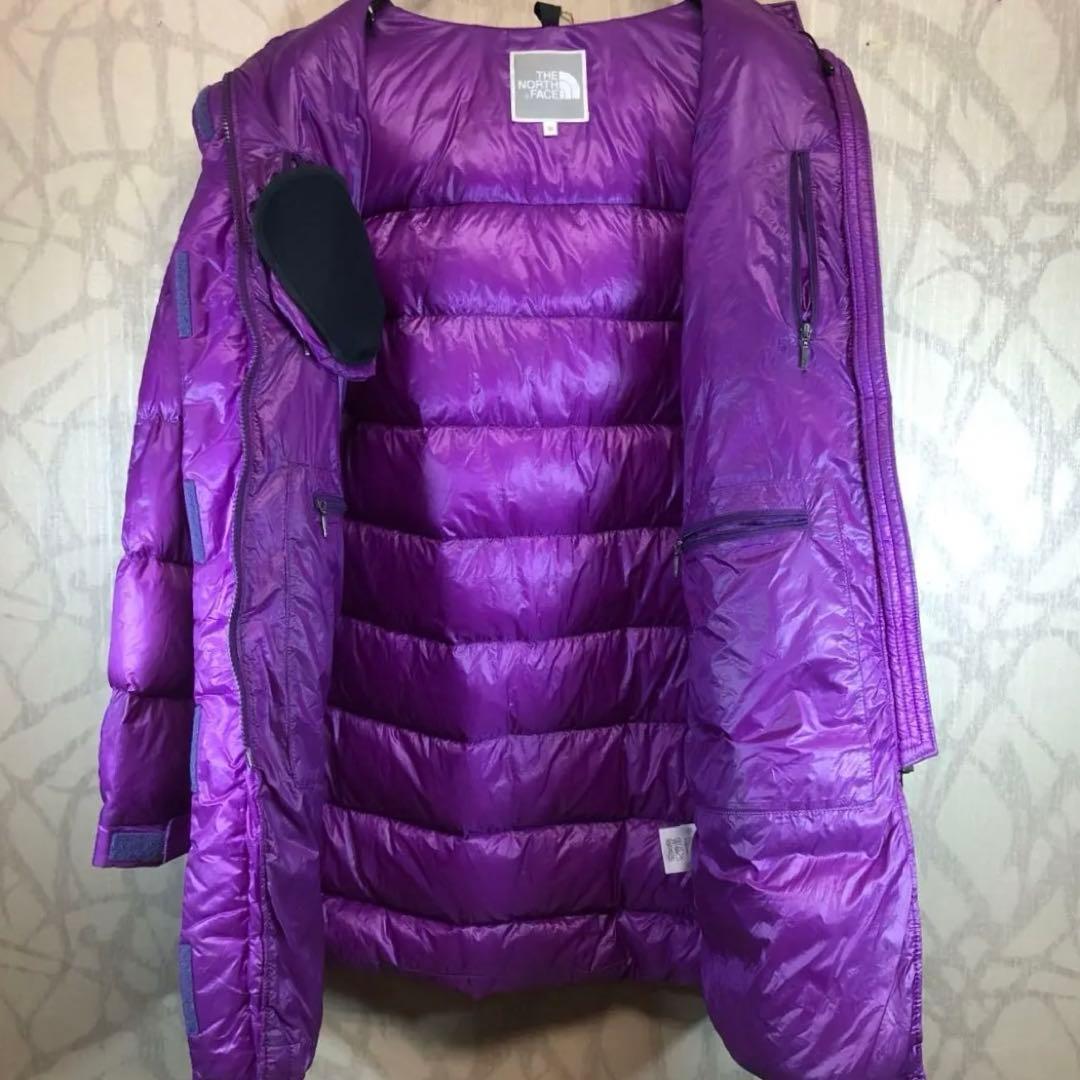 ザ　ノースフェイス　ヌプシ　ロングダウンジャケット　パープル