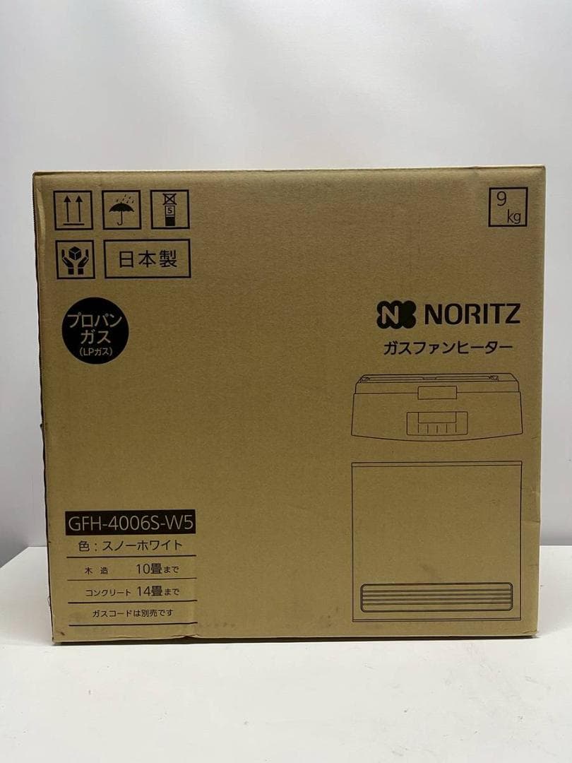 【新品】ノーリツ ガスファンヒーター GFH-4006S-W5　LPガス
