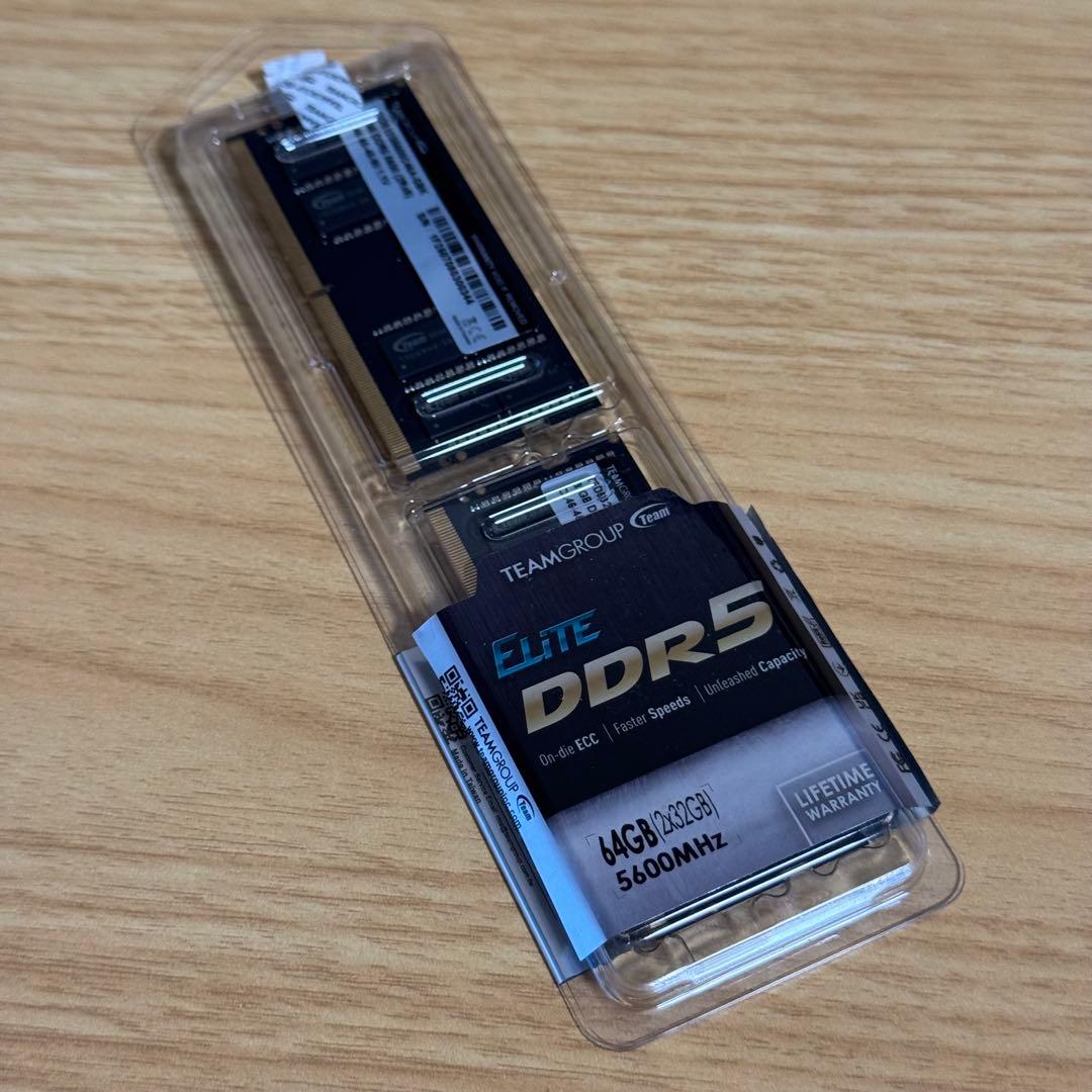 メモリー TEAMGROUP Elite DDR5 64GB 5600MHz