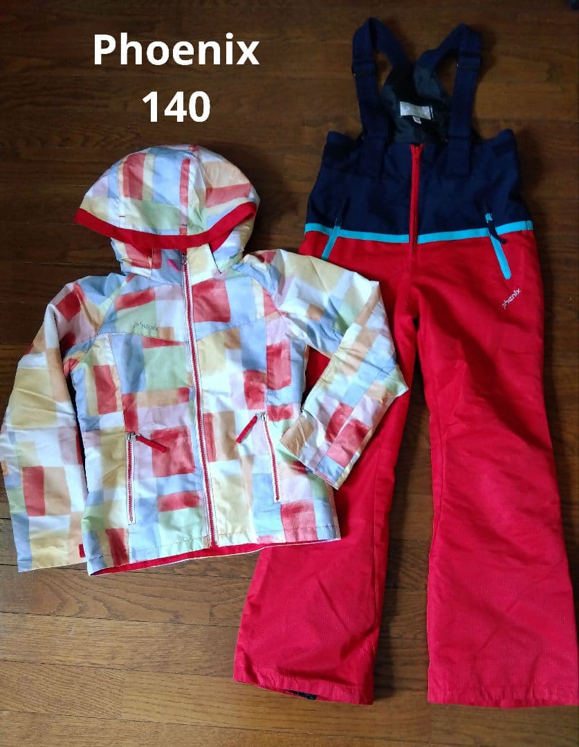 フェニックス スキーウェア　140 Phoenix　赤　女の子