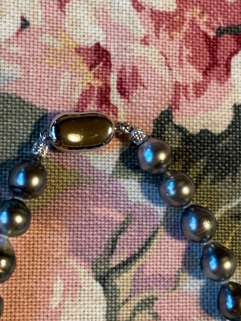 黒蝶ロングネックレス　約90cm