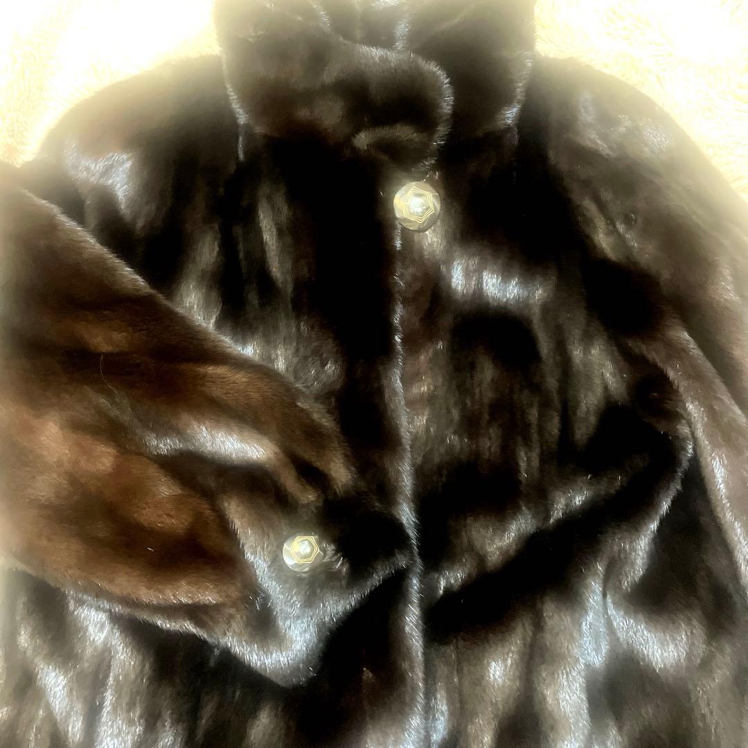最終値下げ⭐︎最高級BLACKGLAMA毛皮ミンクコート