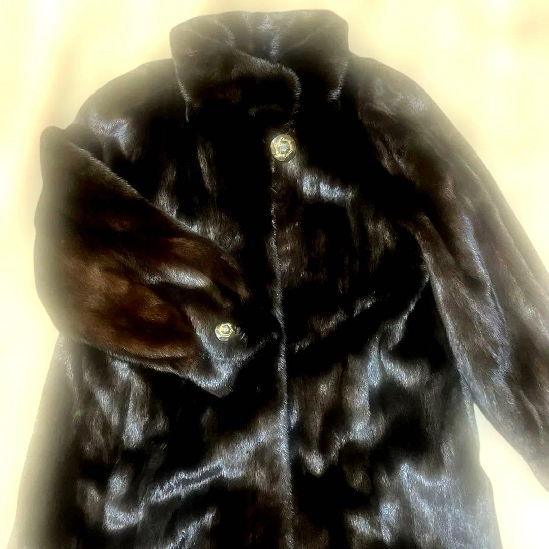 最終値下げ⭐︎最高級BLACKGLAMA毛皮ミンクコート