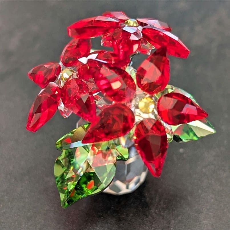 【レッド】SWAROVSKI スワロフスキー ポインセチア　箱付