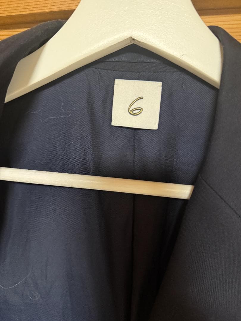 ６ROKUネイビー ダブルブレスト テーラードジャケット