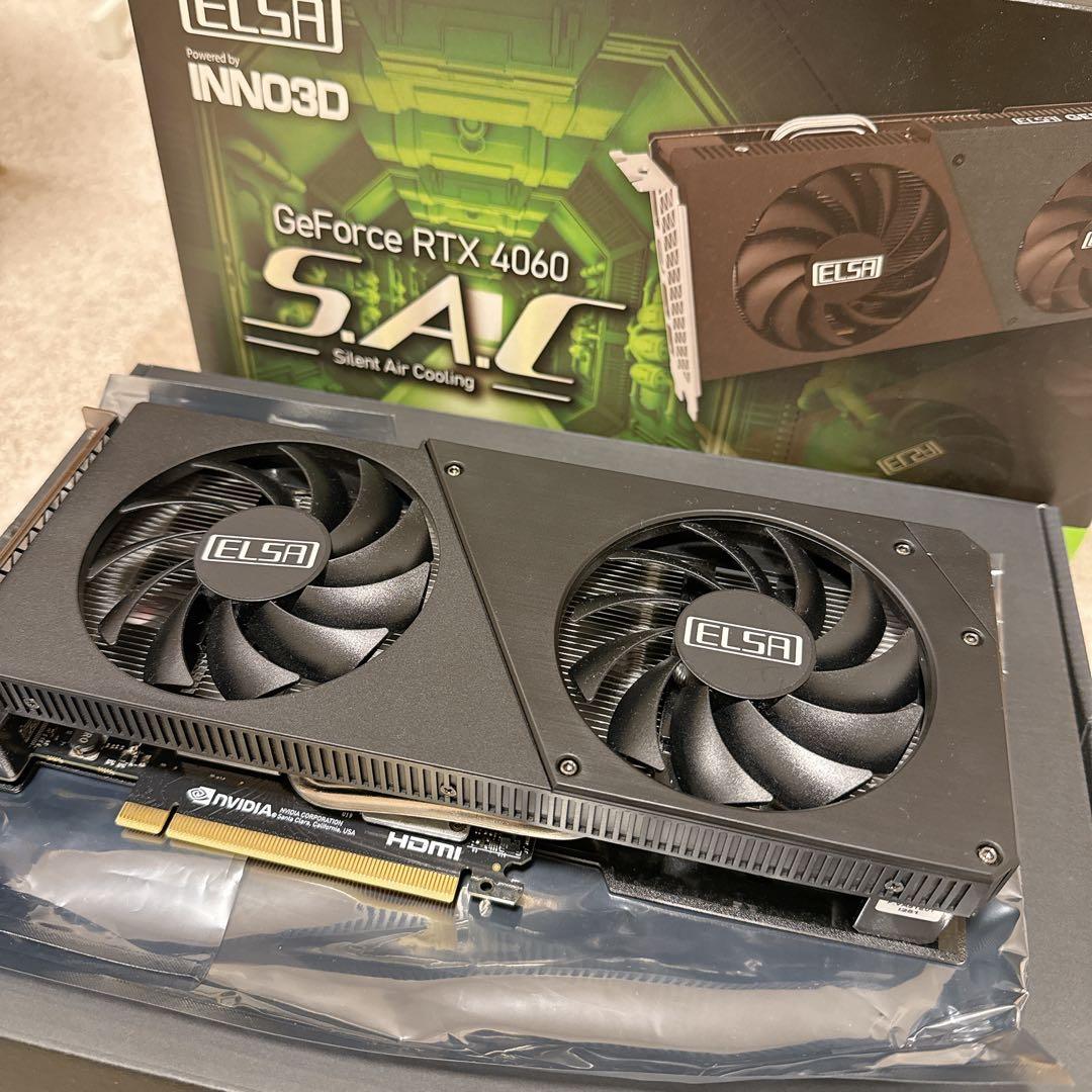 グラフィックボード・グラボ・ビデオカード NVIDIA ELSA GeForce RTX4060 8GB