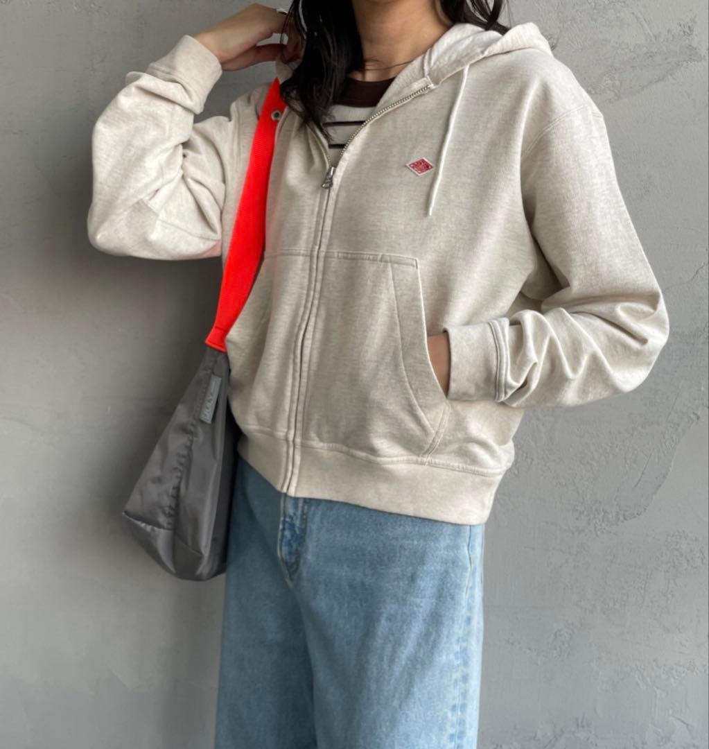 DANTON グレー フード付きパーカー サイズ38