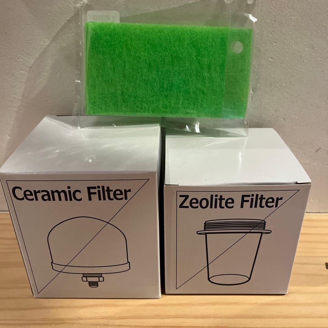エコウォーター　セラミックフィルターゼオライトフィルター（セット枠なし）スポンジ