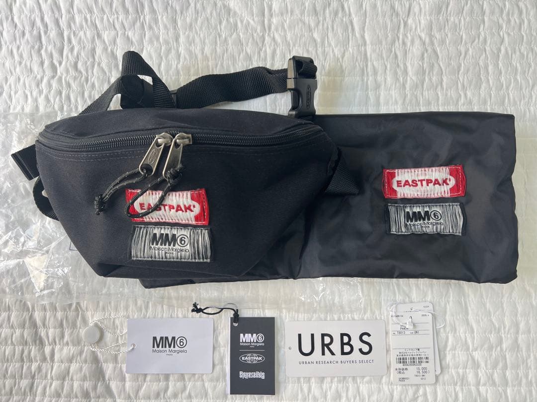 極美品★MM6 EASTPAKコラボ ウエストバッグ リバーシブル ボディバッグ