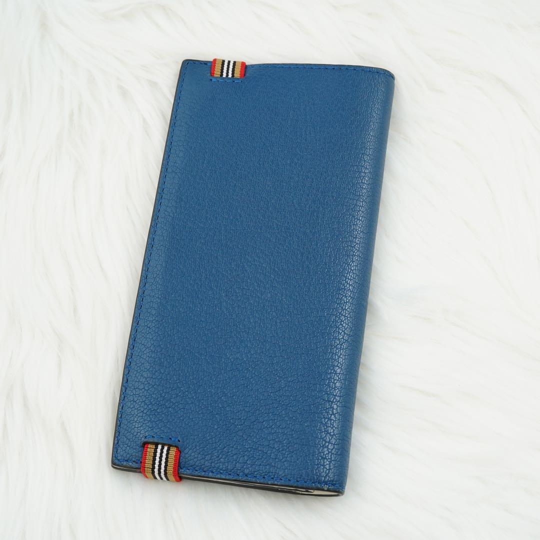 極美品　綺麗　BURBERRY LONDON 長財布　ノバチェック　ブルー