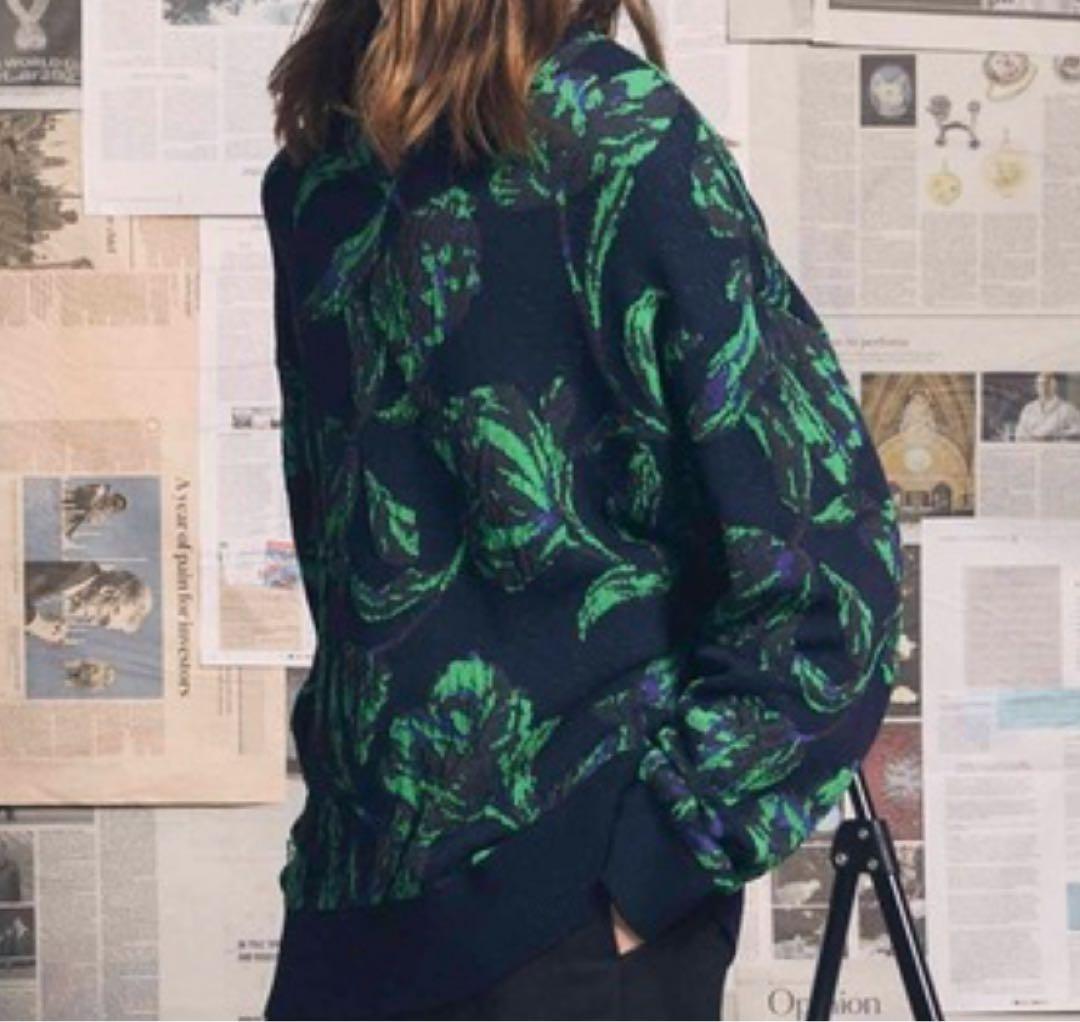 MAISON SPECIAL フラワージャガードニット 02