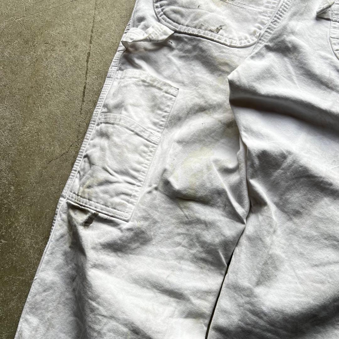 DICKIES ペンキ グランジ ホワイト ペインターパンツ W33
