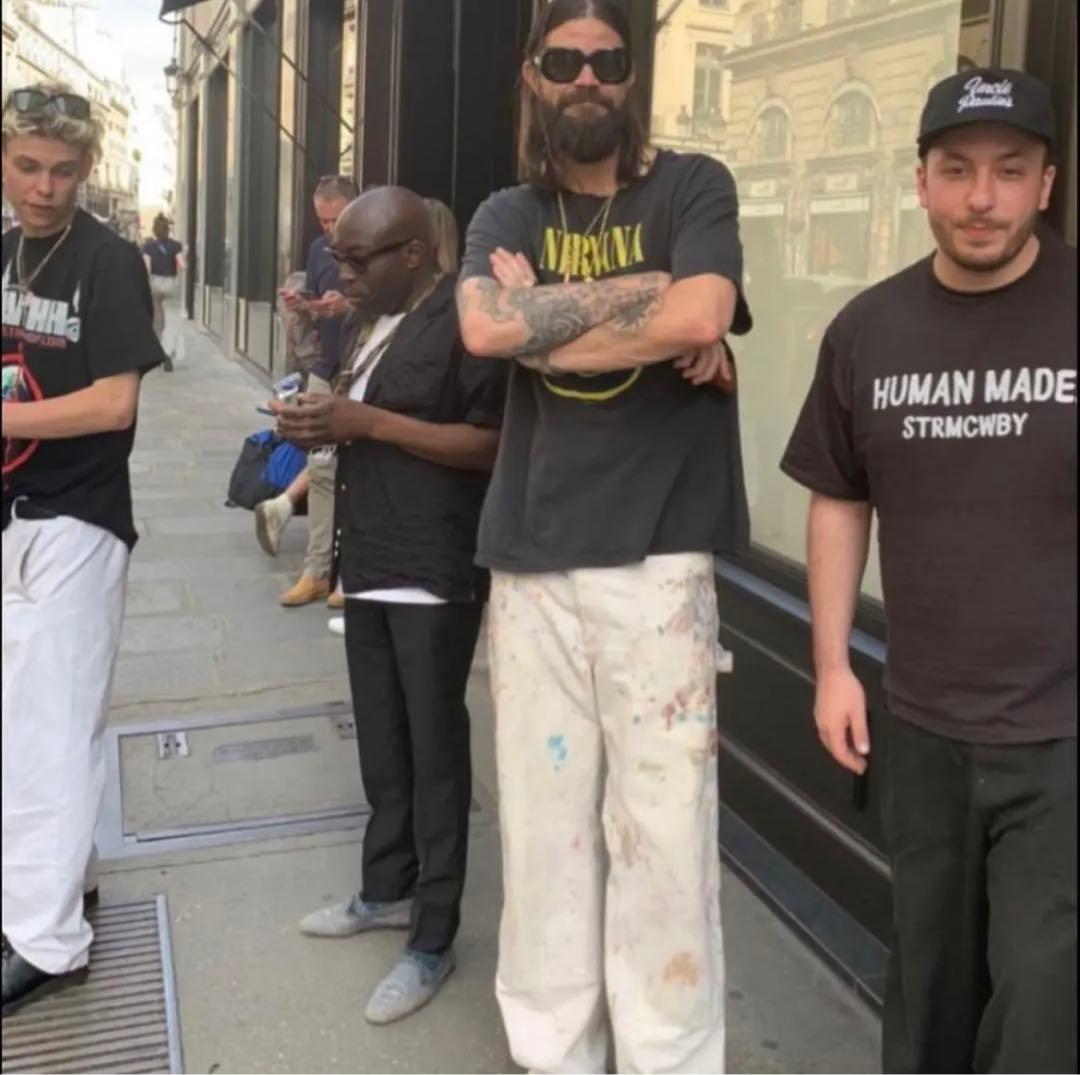 DICKIES ペンキ グランジ ホワイト ペインターパンツ W33