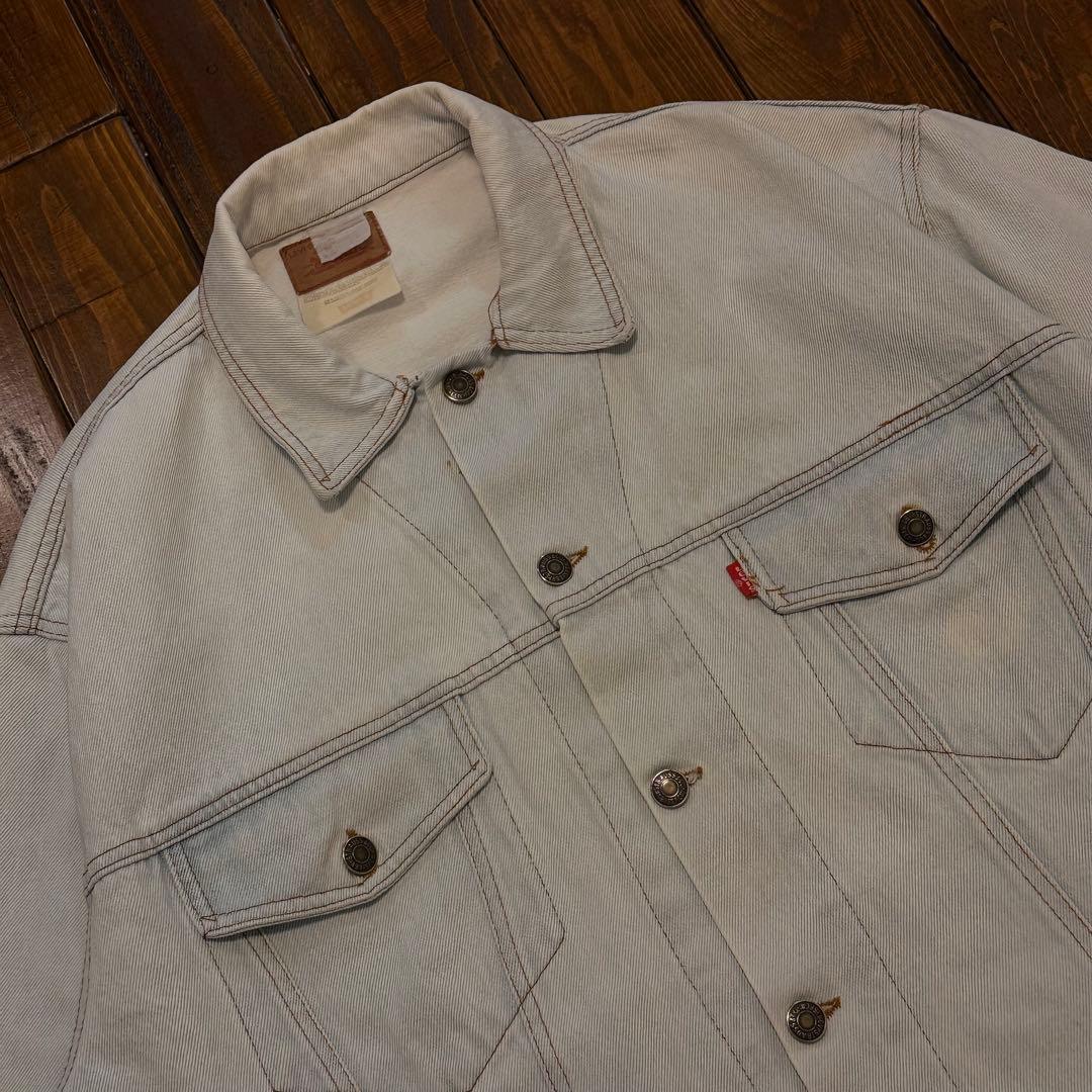 希少カラー【Levi'sリーバイス】ホワイトデニムジャケット　90s 70507
