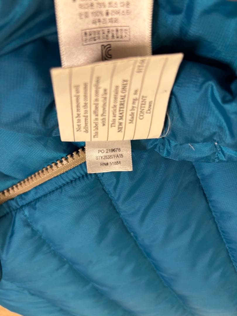 patagonia ダウンジャケット S 青