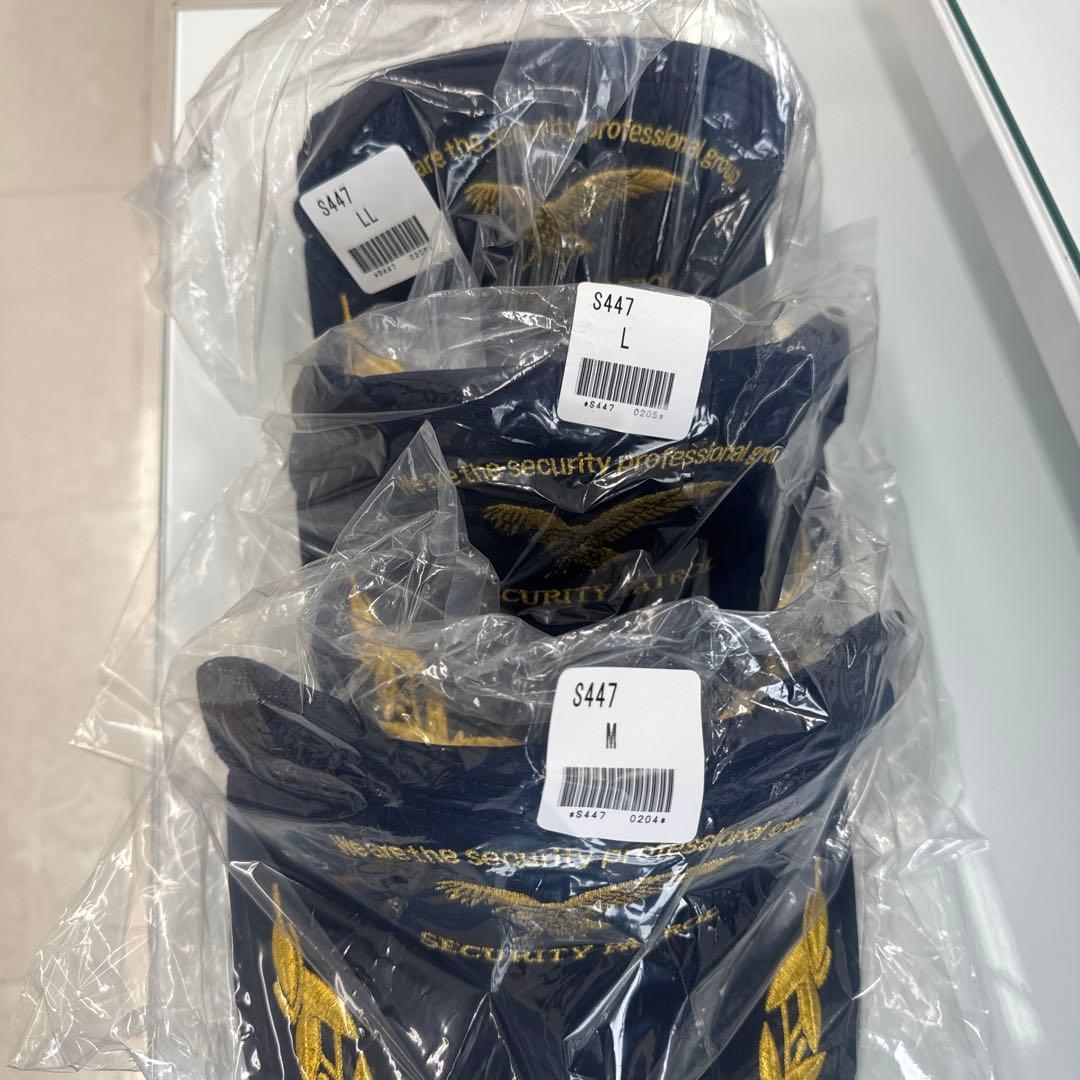 警備員 帽子セキュリティパトロール LL/L/M ネイビー　16個セット