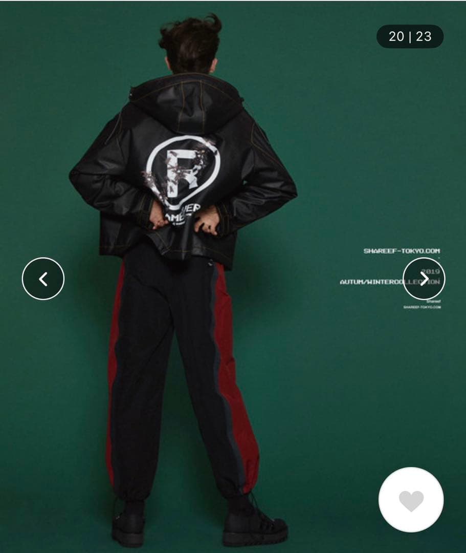 【希少】　shareef モッズコート　蜂ロゴ　グレー系