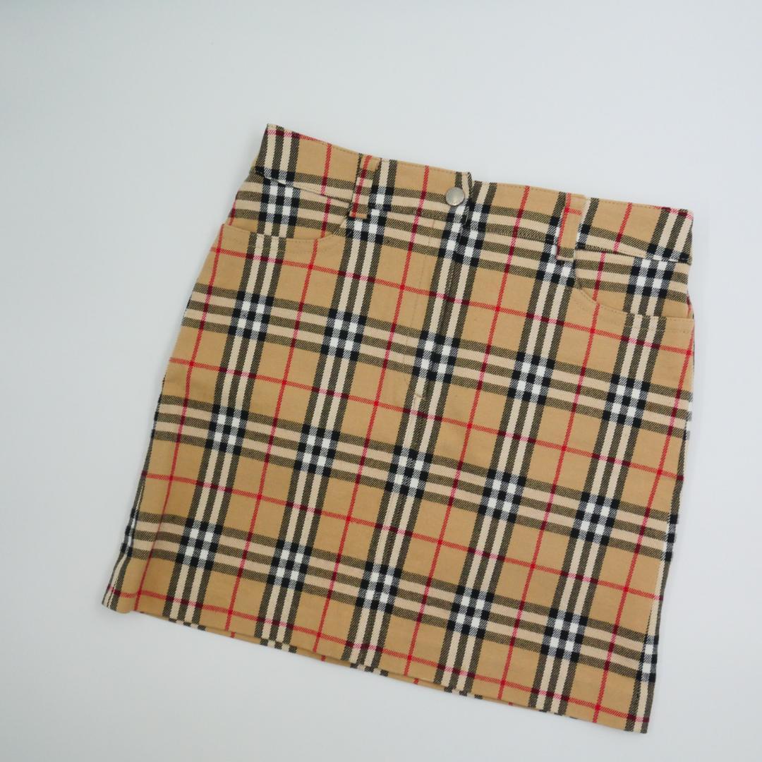 BURBERRY　BLUE　LABEL ミニスカート ベージュ　ノバチェック
