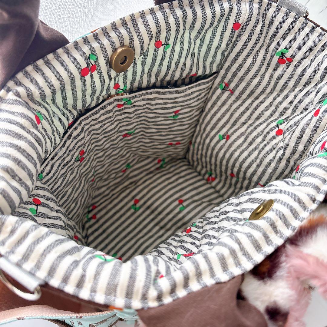 ま*ー様 コヤンイサムチョン　スイーツルミちゃん　バック　レオパードファー