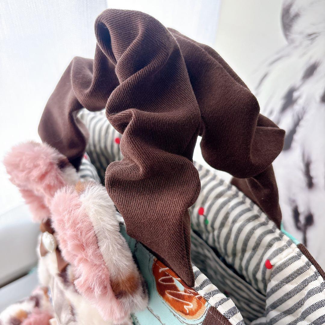 ま*ー様 コヤンイサムチョン　スイーツルミちゃん　バック　レオパードファー