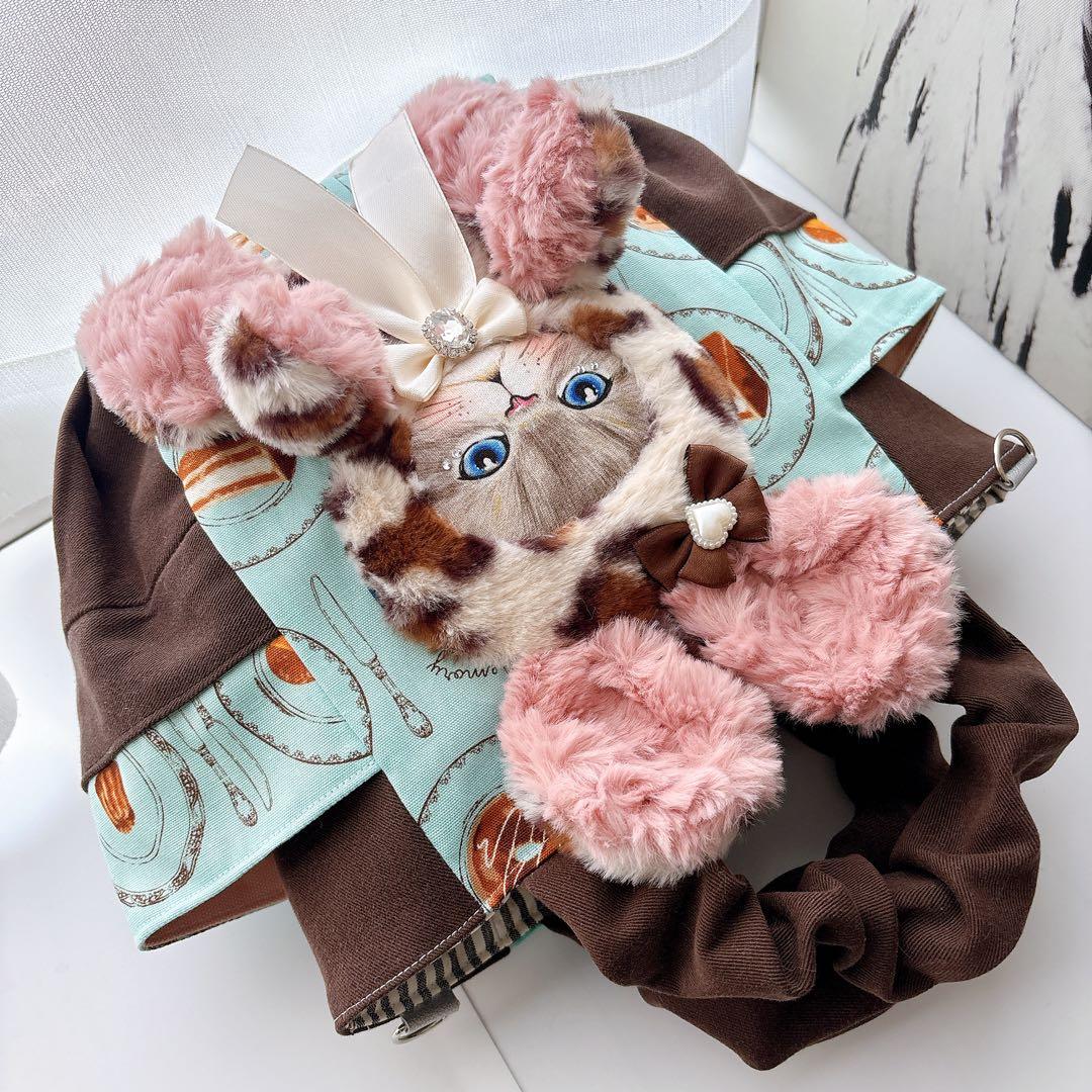 ま*ー様 コヤンイサムチョン　スイーツルミちゃん　バック　レオパードファー