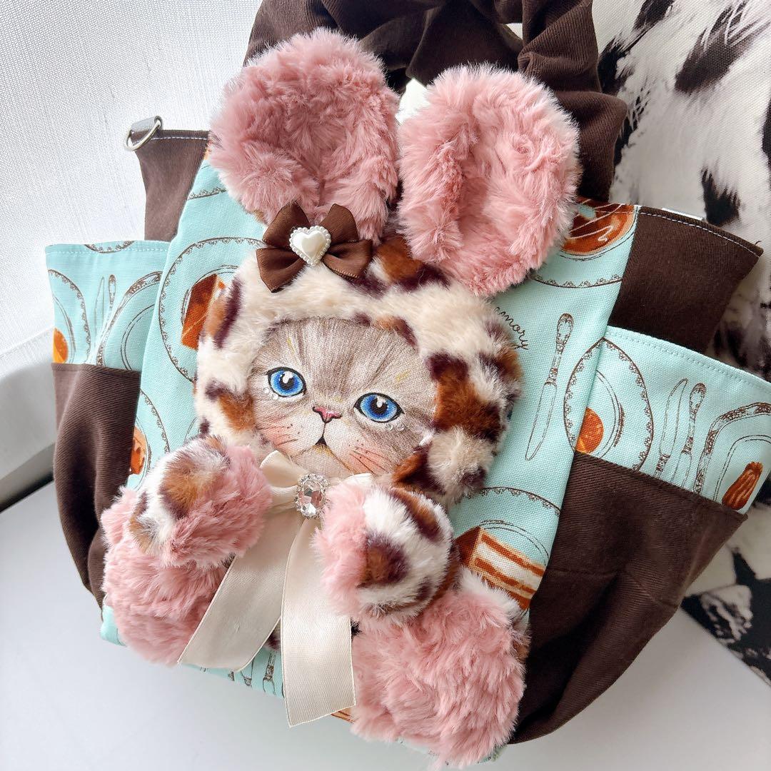 ま*ー様 コヤンイサムチョン　スイーツルミちゃん　バック　レオパードファー