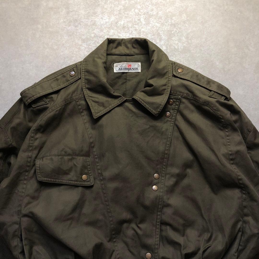 80s-90s ヴィンテージイタリア製変形ギミックミリタリーボンバージャケット