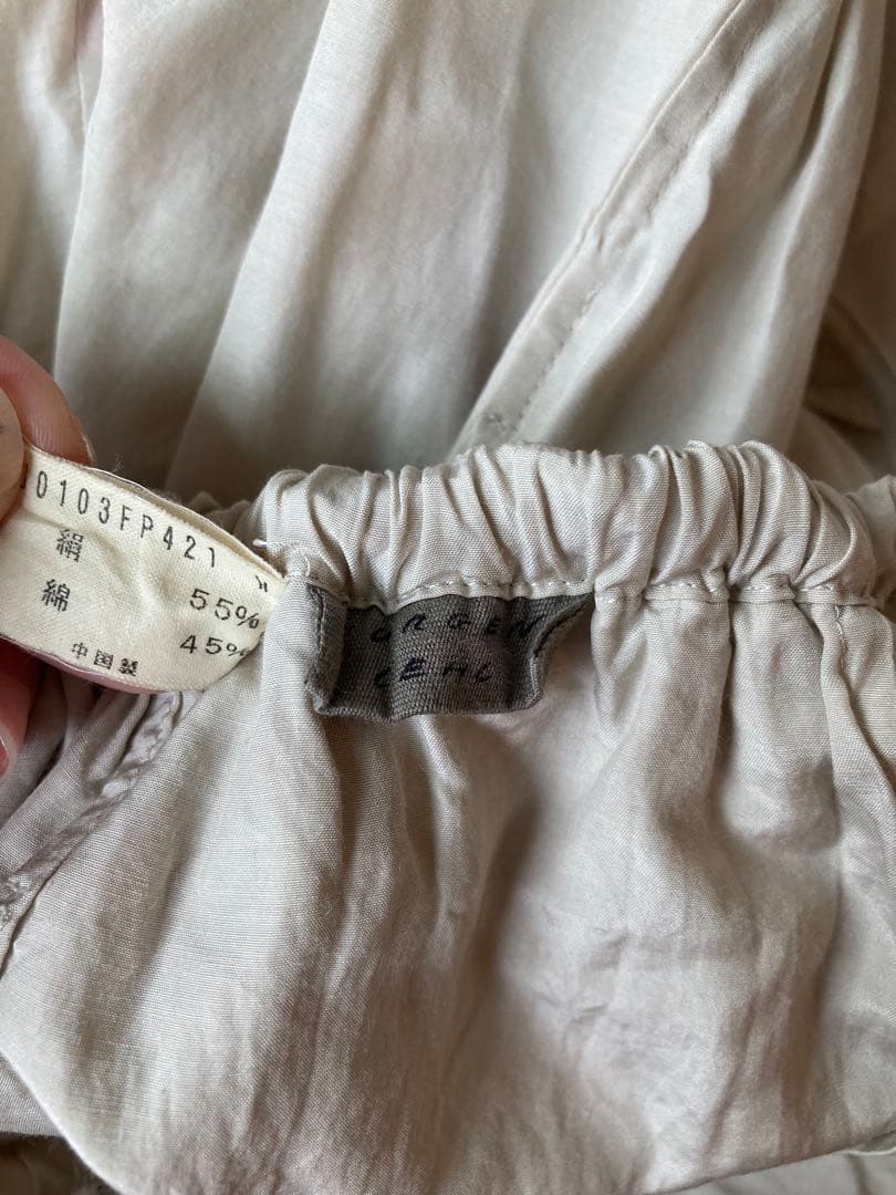 ヨーガンレール　ホワイトパンツ ウエストゴム