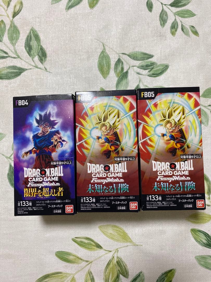ドラゴンボール フュージョンワールド 未知なる冒険2箱　限界を越えし者1箱