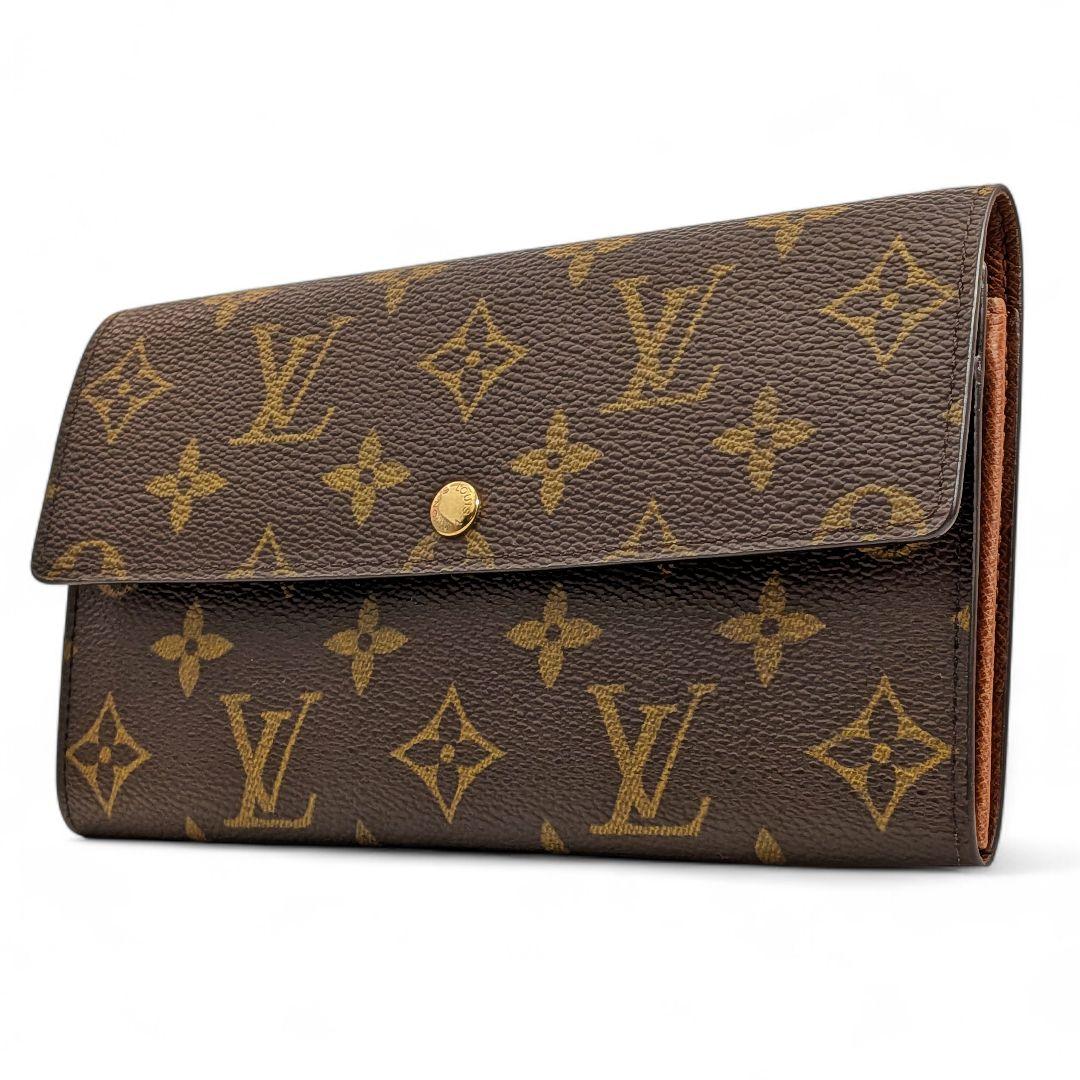 【外観美品】ルイヴィトン モノグラム ポシェット ポルトモネ クレディ 長財布