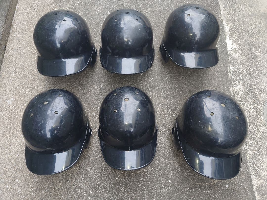 SSK 軟式用バッター用ヘルメット 6個セット 黒