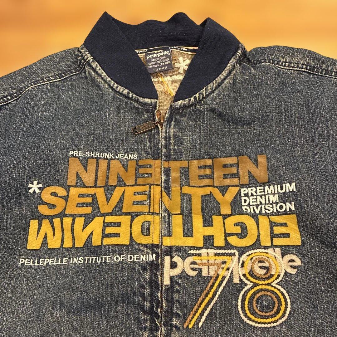 pellepelle デニムセットアップ XL W34 希少当時モノ