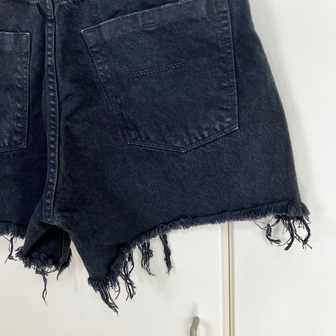 YANUK 野沢和香さんコラボ Sunny ショートパンツデニム L ブラック