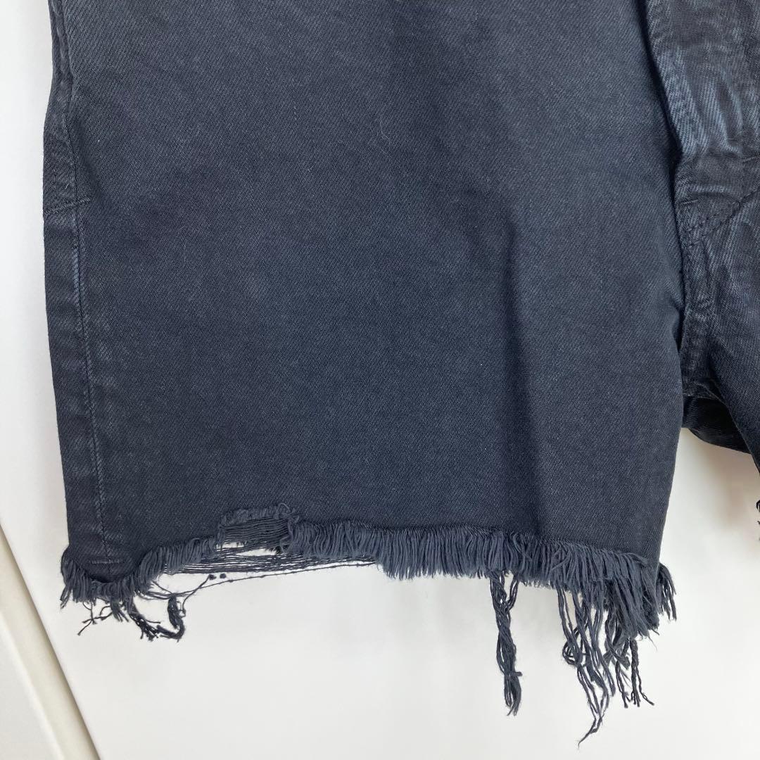 YANUK 野沢和香さんコラボ Sunny ショートパンツデニム L ブラック