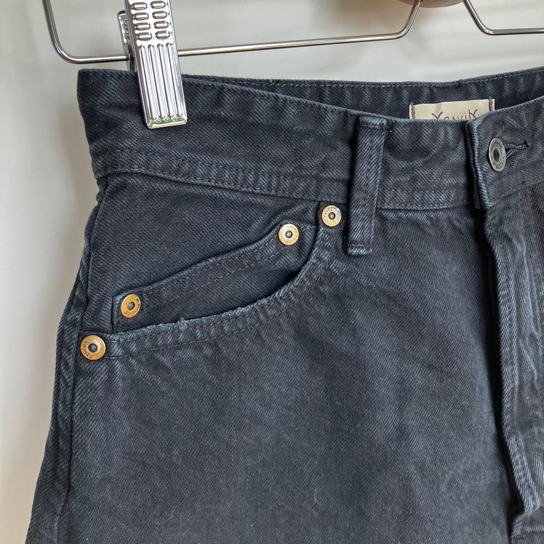 YANUK 野沢和香さんコラボ Sunny ショートパンツデニム L ブラック