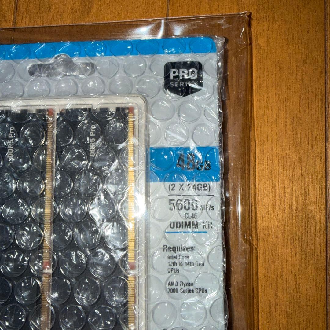 新品未開封 Crucial DDR5 48GB 24GBx2 入手困難・超希少品