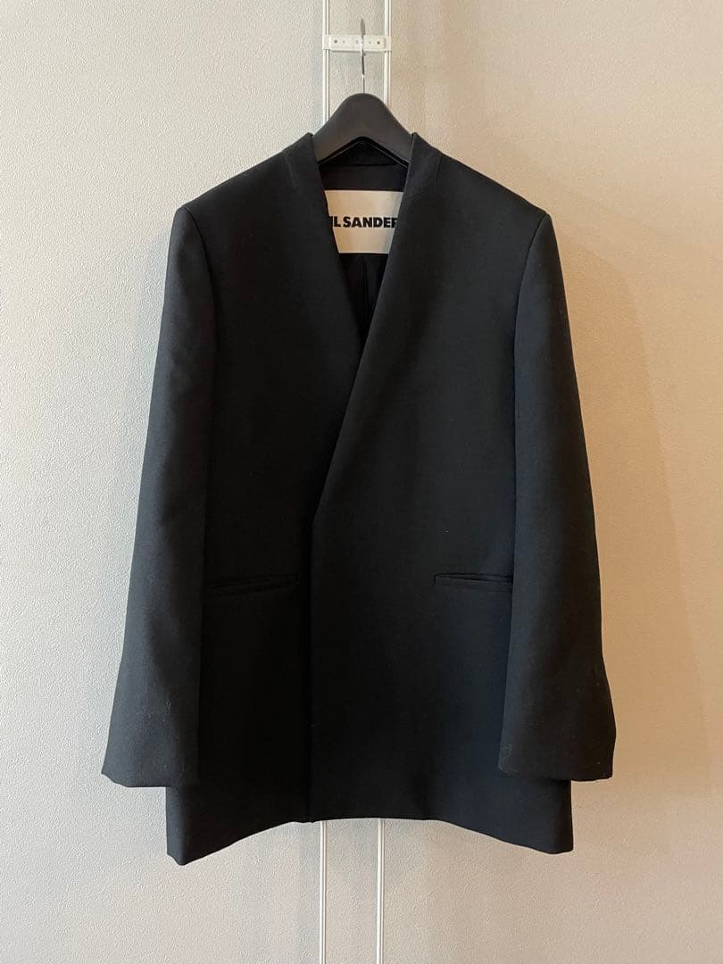 JIL SANDER テーラードジャケット【ブラック】【L】