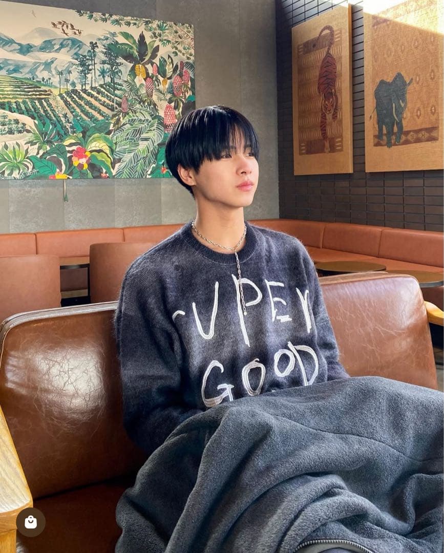 トップス sublations EMBROIDERY KASURI PO KNIT .10