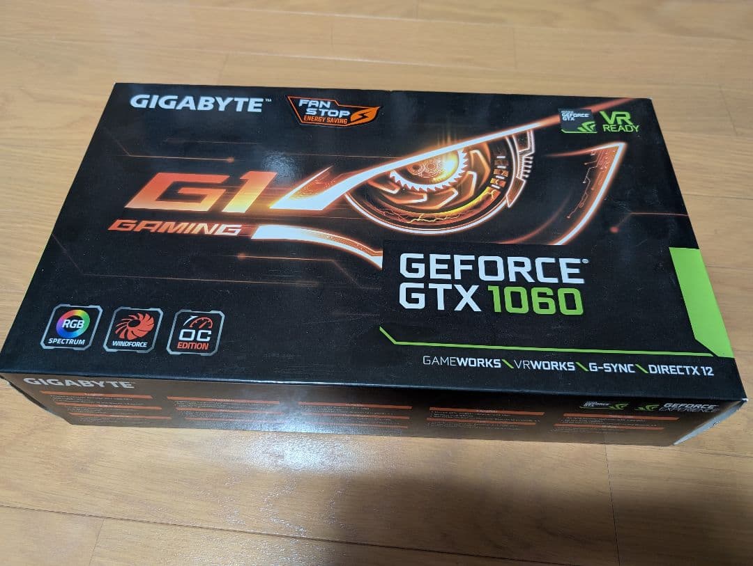 GIGABYTE GTX 1060 6GB グラフィックボード　RGB