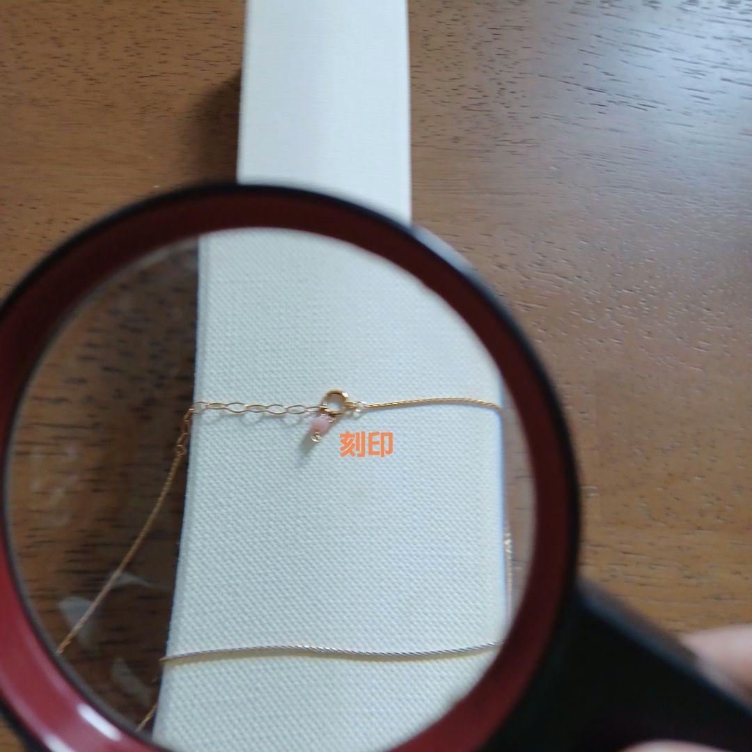 K18ハリックアピンクオパールネックレス