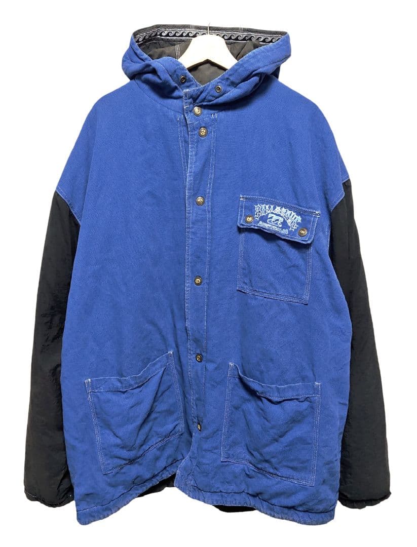 90s ビラボン インディゴダック × ナイロン リバーシブルジャケット