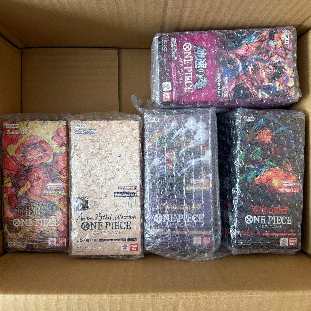 ワンピースカード未開封5box