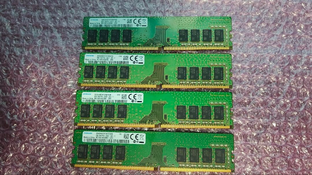 DDR4 8GBx4枚 32GB pc4-2400 動作確認済み ④