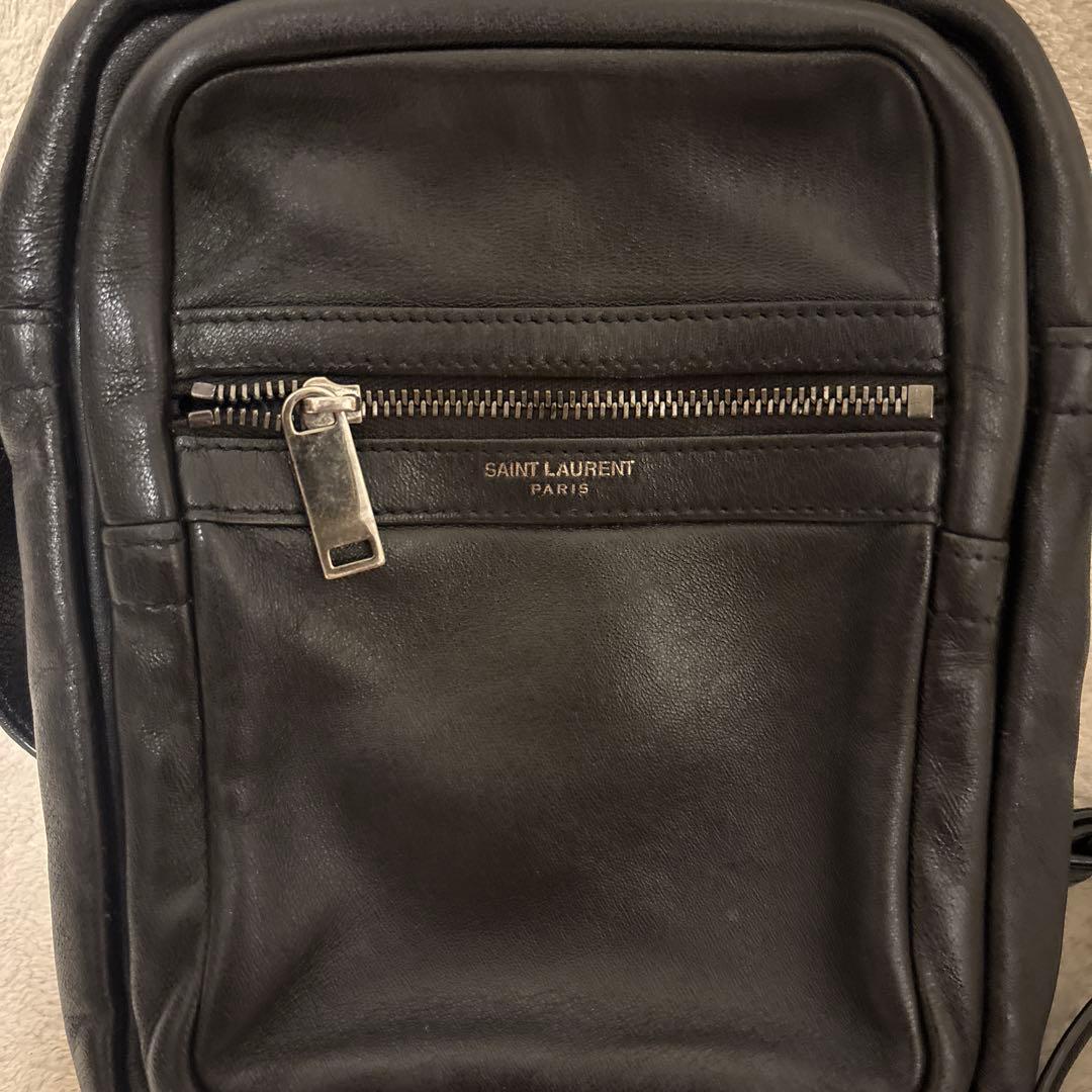 saint laurent paris city shoulder bag 黒